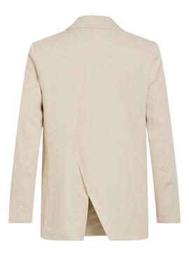 Blazer Vila Viflea beige per donna