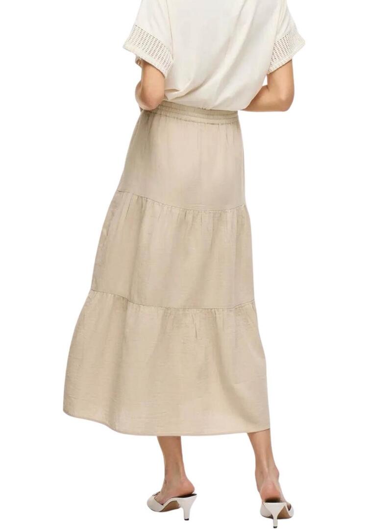 Gonna Vila Vilania beige per donna
