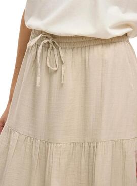Gonna Vila Vilania beige per donna