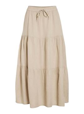 Gonna Vila Vilania beige per donna