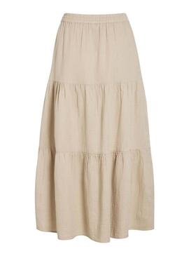Gonna Vila Vilania beige per donna