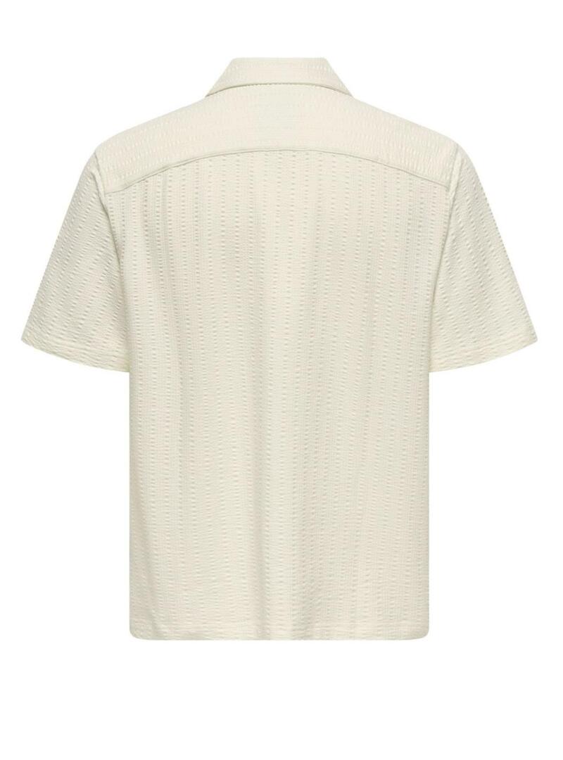 Polo Only and Sons Males beige per uomo