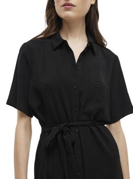 Abito camicia Vila Vijosa nero per donna