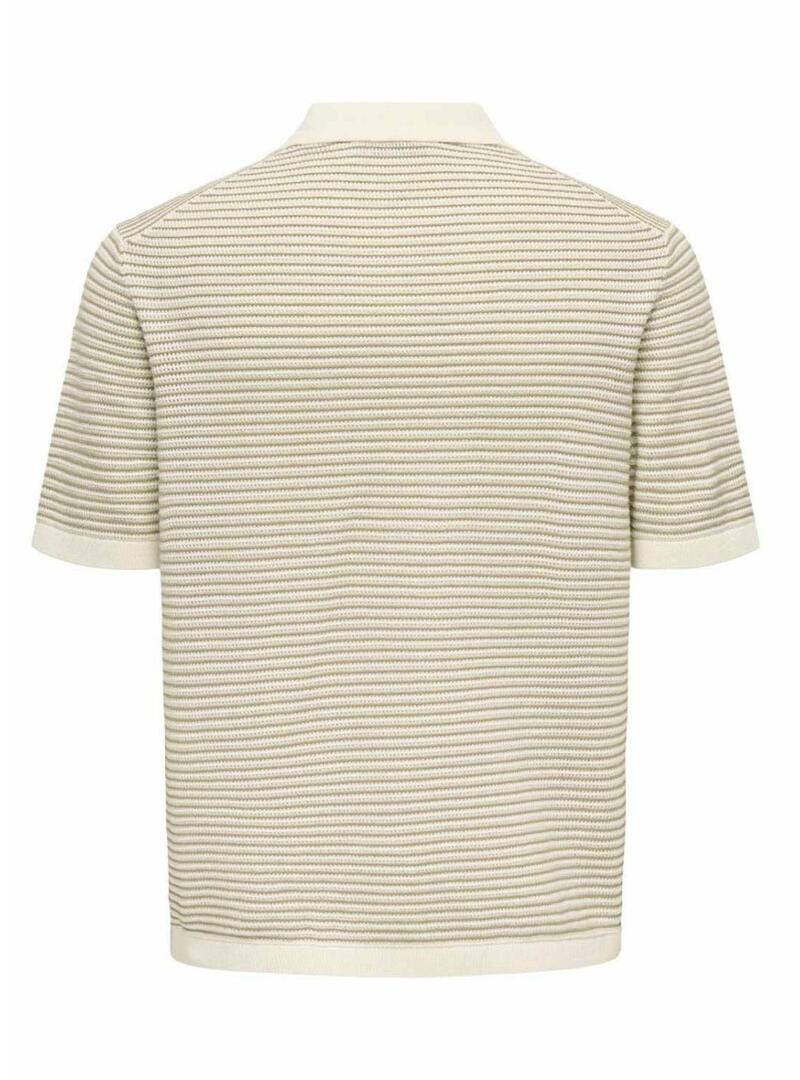 Polo Only and Sons Kian beige per uomo