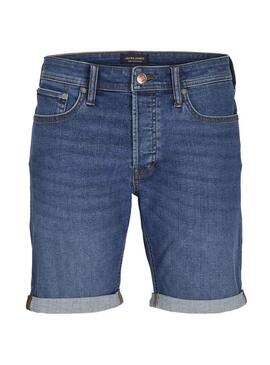 Bermuda Jack and Jones Rick in denim blu per uomo