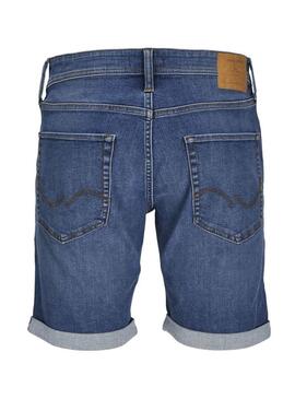 Bermuda Jack and Jones Rick in denim blu per uomo