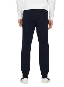 Pantaloni Ony and Sons Linus Taper blu scuro per uomo.