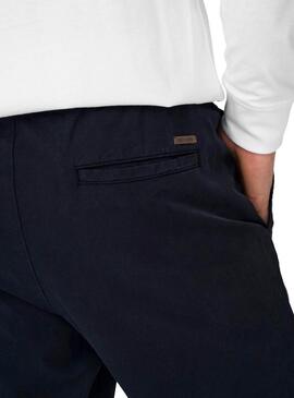 Pantaloni Ony and Sons Linus Taper blu scuro per uomo.