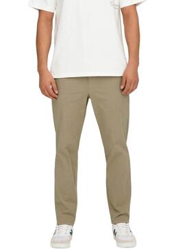 Pantaloni Ony and Sons Linus Taper camel per uomo