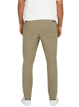 Pantaloni Ony and Sons Linus Taper camel per uomo