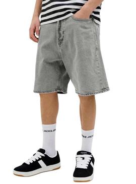 Bermudas Jack and Jones Tony denim grigio per uomo