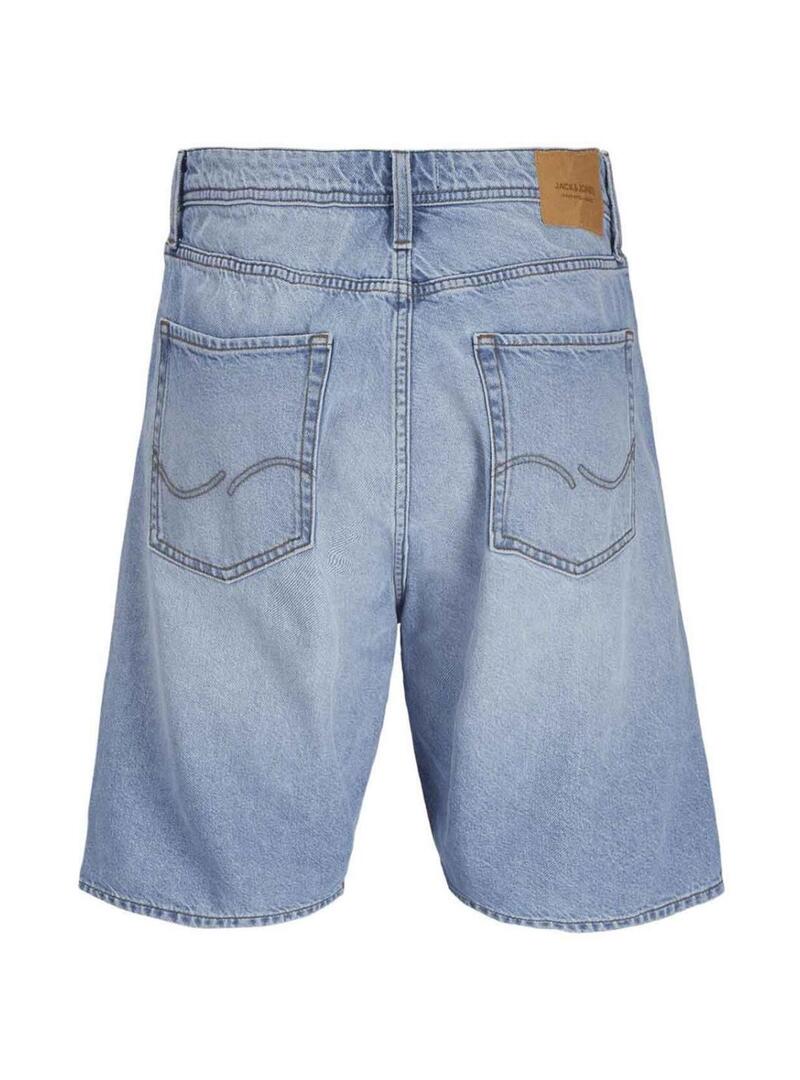 Bermudas Jack and Jones Alex in denim blu per uomo.