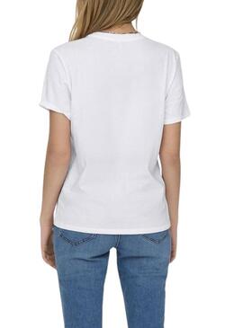 Maglietta Only Lucia tigre bianco per donna