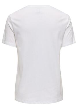 Maglietta Only Lucia tigre bianco per donna