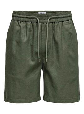 Bermuda Only and Sons verde per uomo.