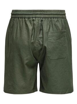 Bermuda Only and Sons verde per uomo.