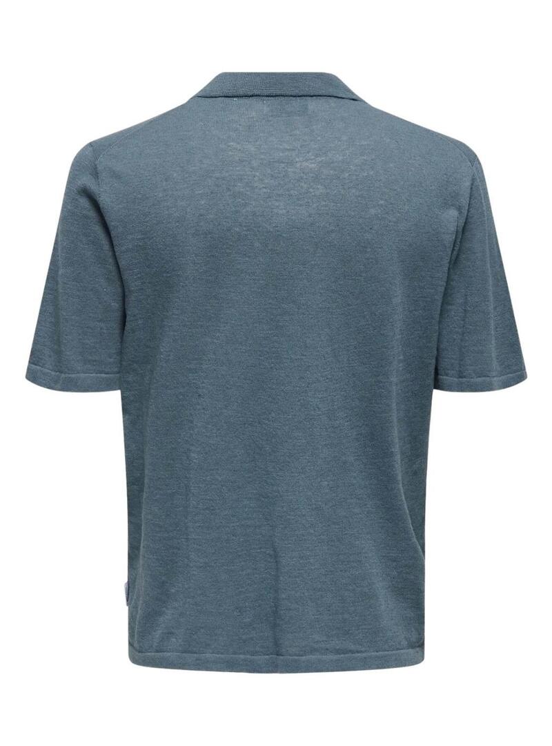 Polo Only and Sons George blu per uomo.