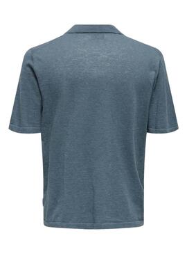 Polo Only and Sons George blu per uomo.