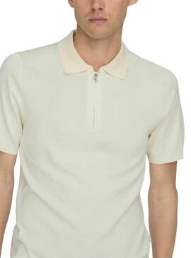 Polo Only and Sons Wyler beige per uomo