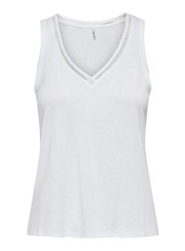 Top Only Penny bianco per donna