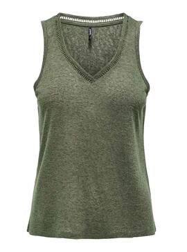 Top Only Penny verde per donna