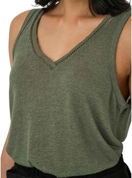 Top Only Penny verde per donna