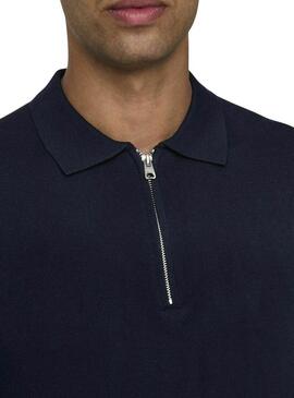 Polo Only and Sons Wyler blu scuro per uomo.