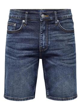 Bermudas Only and Sons in denim scuro per uomo.