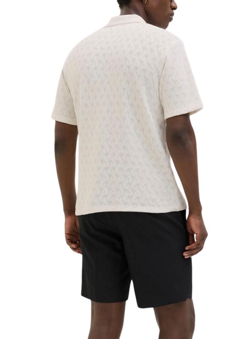 Polo Jack and Jones Latrent beige per uomo