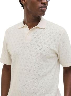 Polo Jack and Jones Latrent beige per uomo