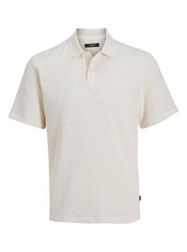 Polo Jack and Jones Latrent beige per uomo