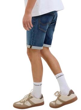 Bermuda in denim Jack and Jones mid per uomo