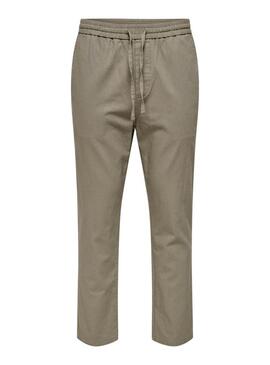 Pantaloni Only and Sons Linus verdi per uomo