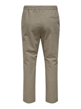 Pantaloni Only and Sons Linus verdi per uomo