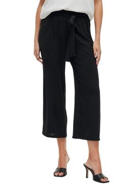 Pantaloni Vila Vijosa culotte neri per donne