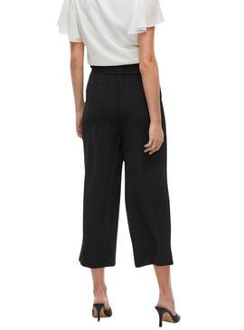 Pantaloni Vila Vijosa culotte neri per donne