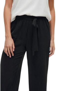 Pantaloni Vila Vijosa culotte neri per donne