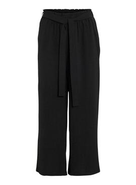 Pantaloni Vila Vijosa culotte neri per donne