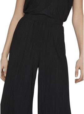 Pantaloni Vila Viplisa neri plissettati per donna