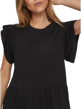 Abito Vila Visummer midi nero per donna