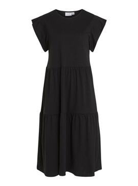Abito Vila Visummer midi nero per donna