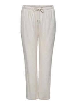 Pantaloni Only Siesta beige per donna