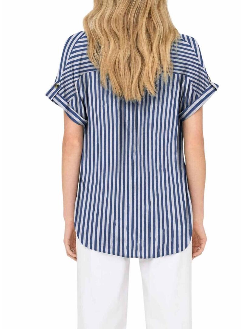 Camicia Only Yasmin blu per donna