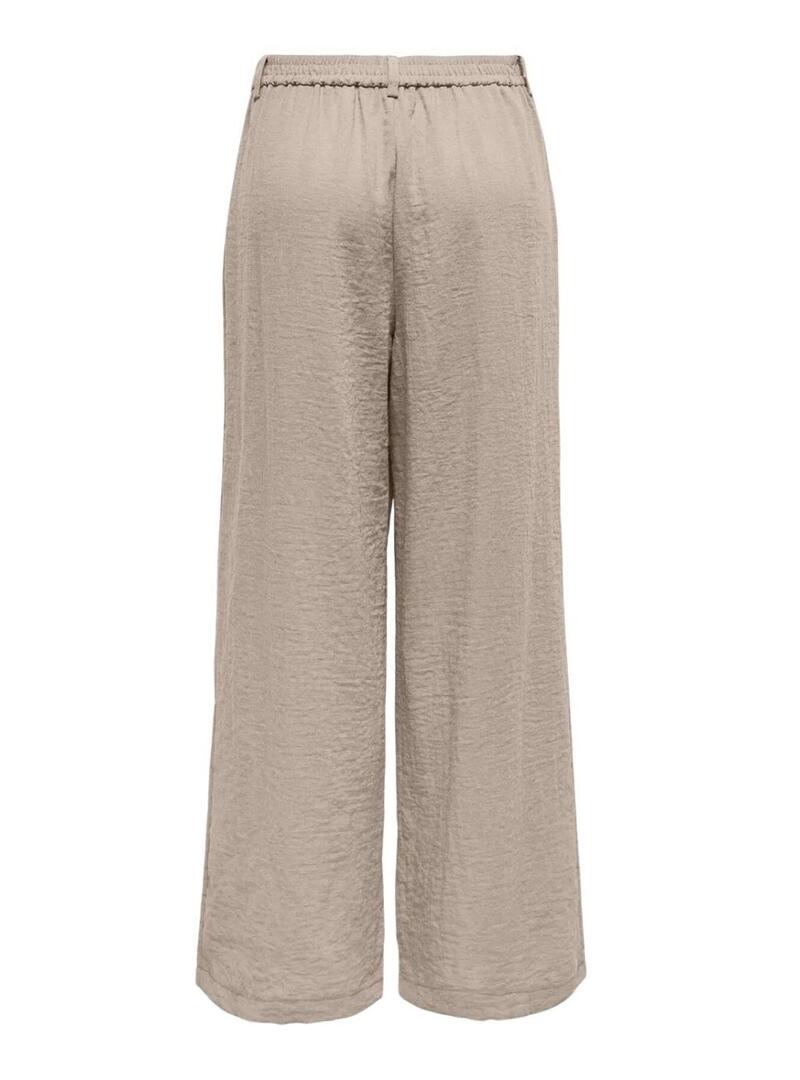 Pantaloni Only Emmia beige per donna