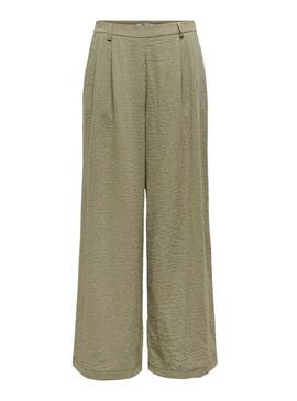 Pantaloni Only Emmia verdi da donna