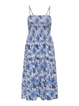 Abito Only Zelina floreale blu per donna