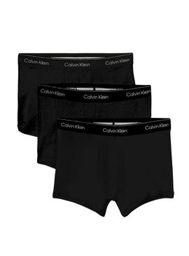 Pacco di 3 slip Calvin Klein boxer neri e bianchi per uomo