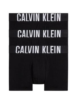Pacco da 3 mutande Calvin Klein aderenti nere e bianche per uomo.