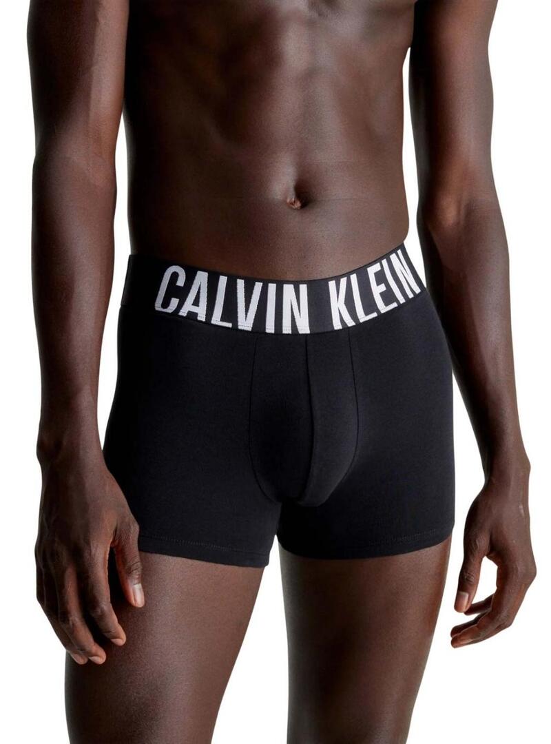 Pacco da 3 mutande Calvin Klein aderenti nere e bianche per uomo.