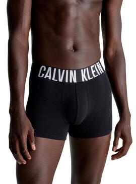 Pacco da 3 mutande Calvin Klein aderenti nere e bianche per uomo.